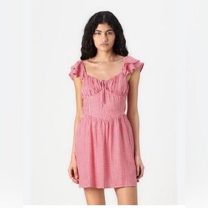 Hollister Red Gingham Jumpsuit